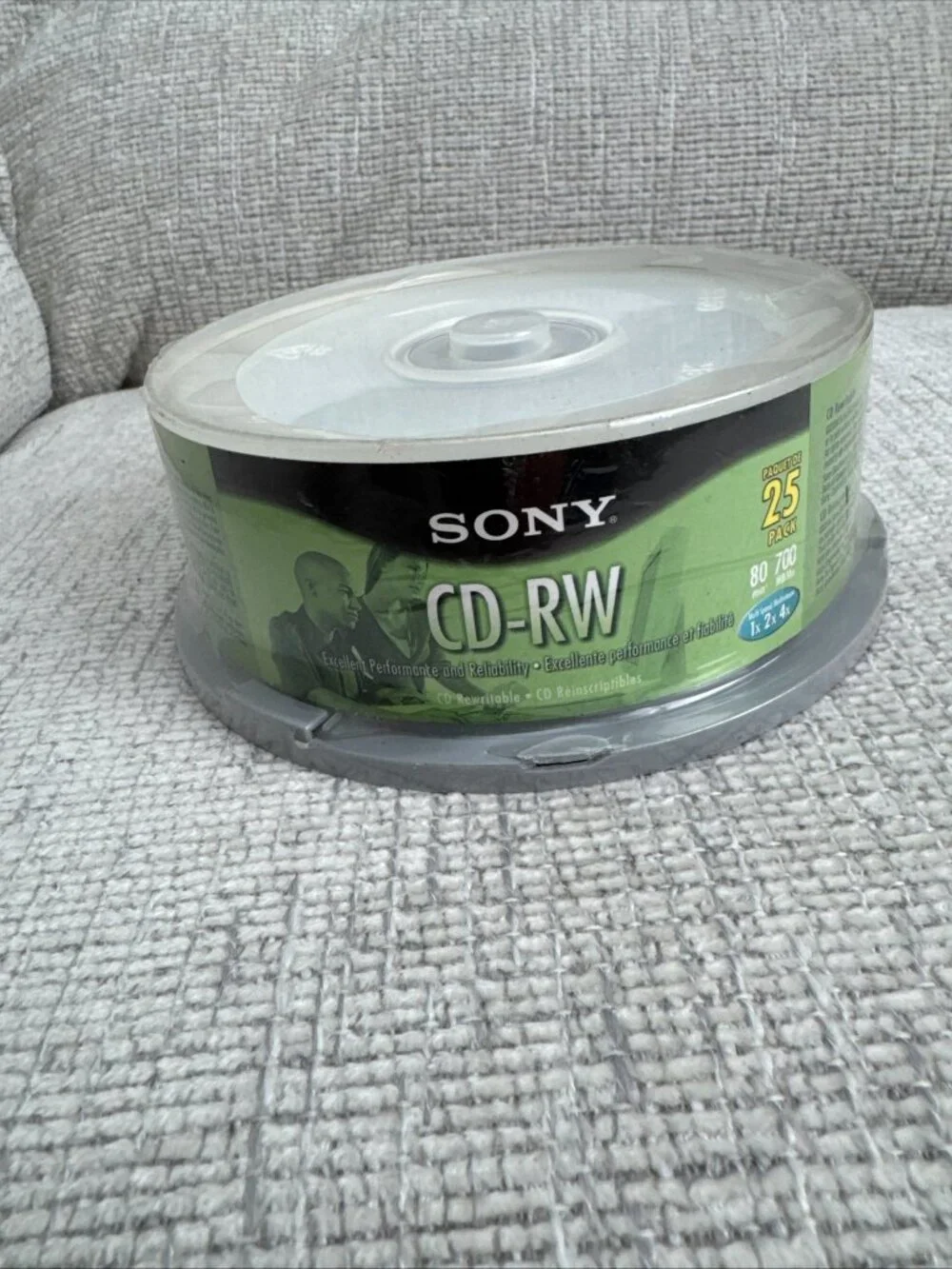 Sony CD-RW Rewritable Discs 25 Pack 700MB 80 Min 1x-4x New Sealed